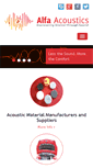 Mobile Screenshot of alfaacoustics.com